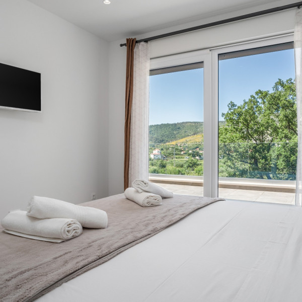 Bedrooms, Villa Tanicius, Villa Tanicius with heated pool, gym, and sauna, Srinjine, Dalmatia, Croatia Srinjine, Split