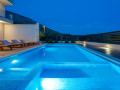 Night photo gallery, Villa Tanicius with heated pool, gym, and sauna, Srinjine, Dalmatia, Croatia Srinjine, Split