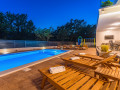 Night photo gallery, Villa Tanicius with heated pool, gym, and sauna, Srinjine, Dalmatia, Croatia Srinjine, Split